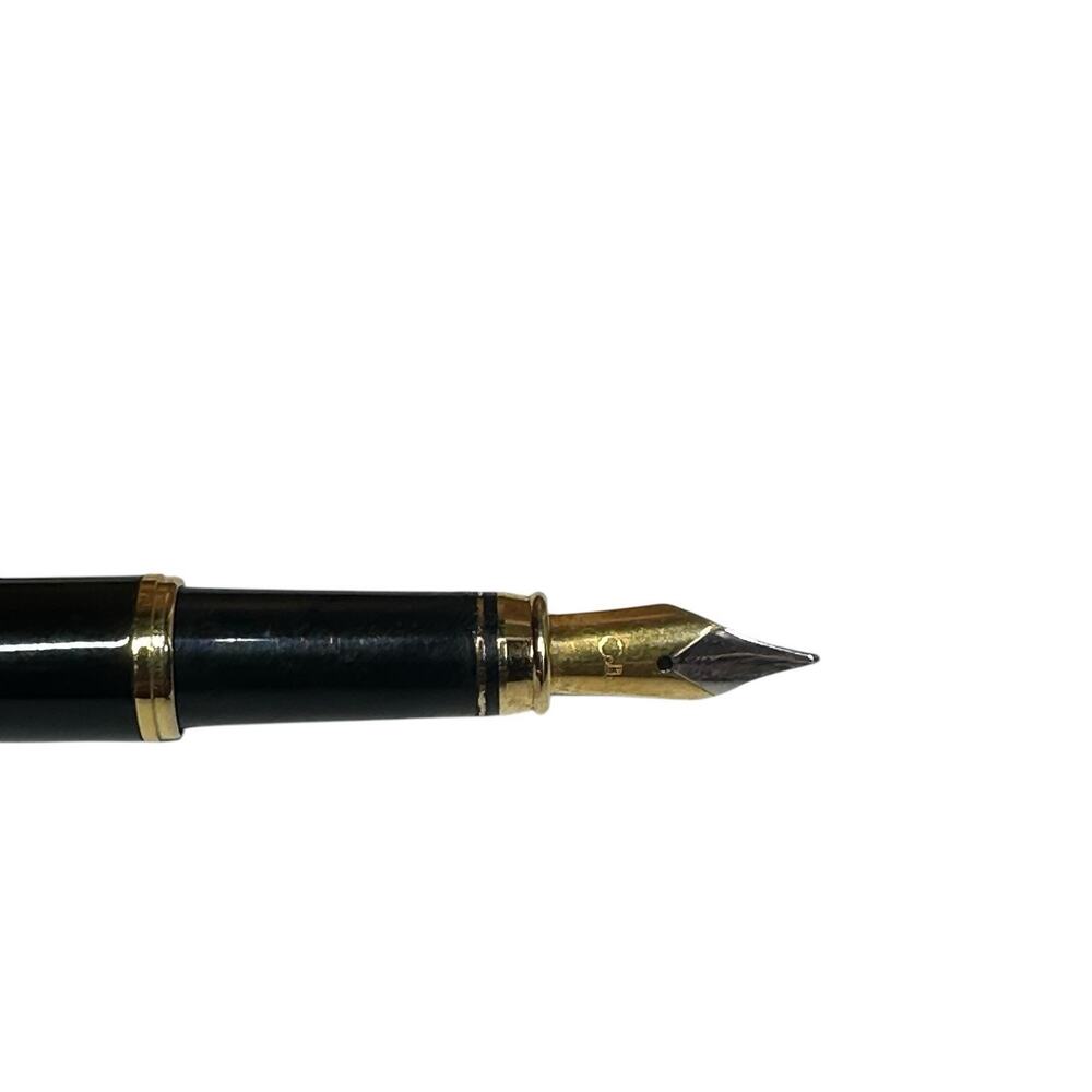 Colibri Classic Fountain Pen Black with Goldtone Accents Vintage 1990's - Picture 2 of 10